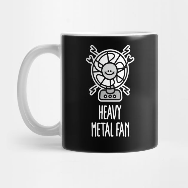 Funny Heavy Metal Fan ventilator, Punk & Hard Rock Music pun by LaundryFactory